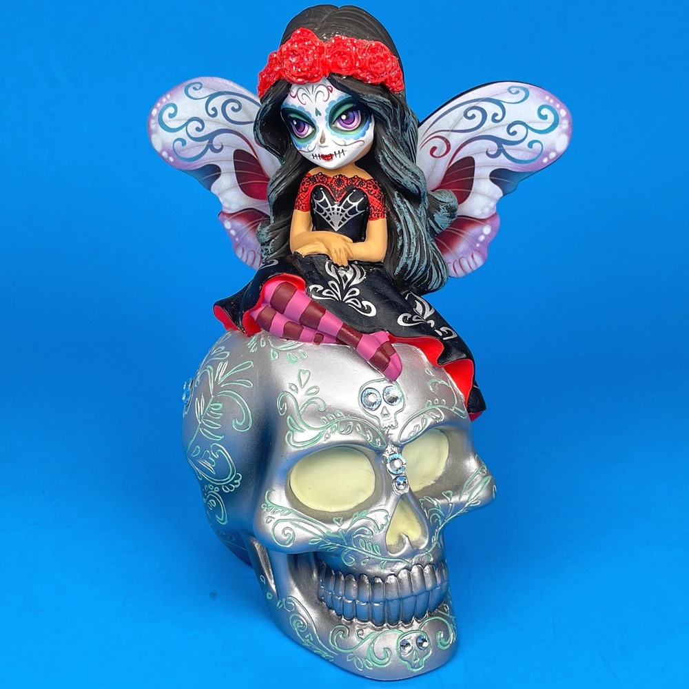 Jasmine Becket-Griffith Spirit of the Radiant Beauty Sugar Skull Fairy Glows